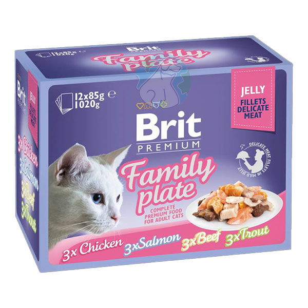 مولتی پک پوچ فیله ژله ای 12عددی Brit family plate